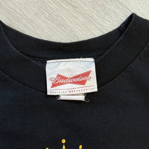 2011 Budweiser King of Beers Logo Black T-Shirt - Size Small - Picture 4 of 5